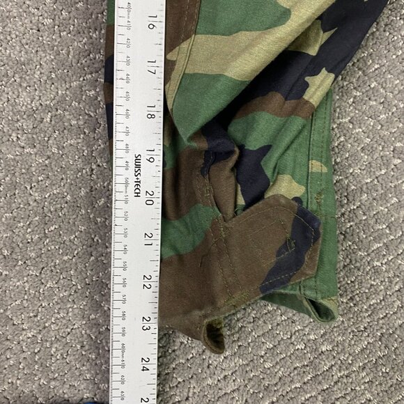 Vintage Alpha Industries US Army M65 Jacket Coat Men's Small Short Woodland Camo - Picture 16 of 16